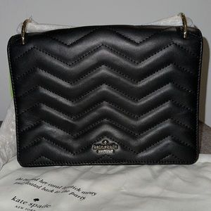 NWT Kate Spade Reese Park Marci. Black with chain crossbody